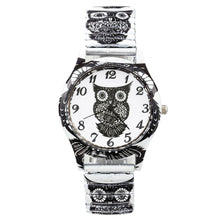 Load image into Gallery viewer, 20cm Lovely Owl Watch Quartz Black Women's Watches 2020 Elastic Band Students Sports Watches Dress Bracelet Watch Wristwatch