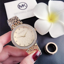 Load image into Gallery viewer, 2020 New Diamond Gold Women's Watches Fashion Simple Ladies Watch Quartz Wrist Watch Women Stainless Steel Strap Female Clock