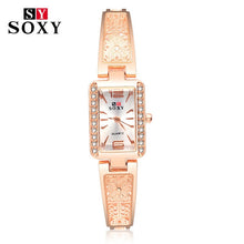 Load image into Gallery viewer, Top brand luxury bracelet watch women watches rose gold women's watches diamond ladies watch clock relogio feminino reloj mujer