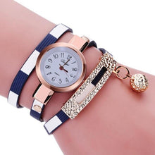 Load image into Gallery viewer, Top Brand Luxury Quartz Watch New Eye Gemstone women's watches PU Leather Bracelet Watch Casual Women Quartz Wrist Watch Clock 8