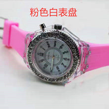 Load image into Gallery viewer, 2019 led Flash Luminous Watch Personality trends students lovers jellies woman men's watches 7 color light WristWatch best Gifts