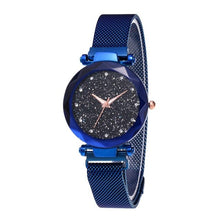 Load image into Gallery viewer, Fashion Watch Star Sky Watch Ladies Magnet Stone Milan Mesh Belt Women's Watch ladies watch watch women