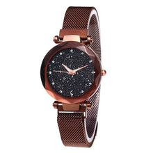 Load image into Gallery viewer, Fashion Watch Star Sky Watch Ladies Magnet Stone Milan Mesh Belt Women's Watch ladies watch watch women