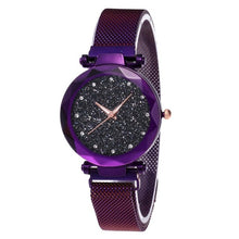 Load image into Gallery viewer, Fashion Watch Star Sky Watch Ladies Magnet Stone Milan Mesh Belt Women's Watch ladies watch watch women