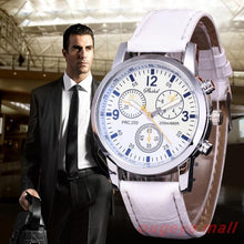 Load image into Gallery viewer, Fashion Casual Men's Watch Leather Band 3 Eyes Clock Hot Style Watches Men Quartz Wristwatch Gift relogio relojes hombre 2019