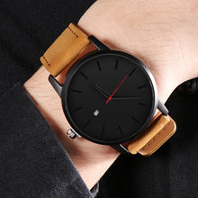 Load image into Gallery viewer, Men's Watches Fashion Leather Quartz Watch Men Casual Sports Male erkek kol saati Wristwatch Montre Hombre Relogio Masculino