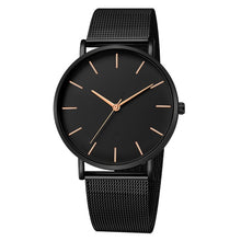 Load image into Gallery viewer, Free shipping men's and women's watch mesh stainless steel bracelet casual watch women's watch reloj mujer relogio feminino