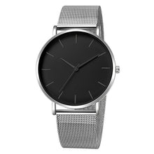 Load image into Gallery viewer, Free shipping men's and women's watch mesh stainless steel bracelet casual watch women's watch reloj mujer relogio feminino