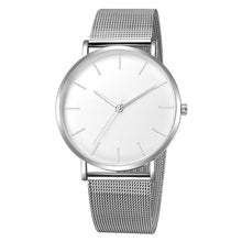 Load image into Gallery viewer, Free shipping men's and women's watch mesh stainless steel bracelet casual watch women's watch reloj mujer relogio feminino