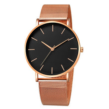 Load image into Gallery viewer, Free shipping men's and women's watch mesh stainless steel bracelet casual watch women's watch reloj mujer relogio feminino