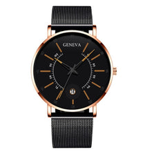 Load image into Gallery viewer, 2020 Fashion Men's Business Minimalist Watches Ultra Thin Stainless Steel Mesh Band Analog Quartz Watch Relogio Masculino reloj