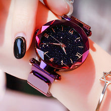 Load image into Gallery viewer, Reloj Mujer Luxury Starry Sky Women Watches Magnetic Mesh Belt Band Watch Women's Fashion Dress Wristwatch Zegarek Damski