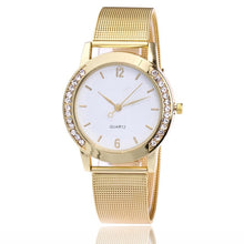Load image into Gallery viewer, Relojes de lujo para Mujer, Reloj de cristal de acero de oro, Reloj de moda para Mujer, relojes para Mujer