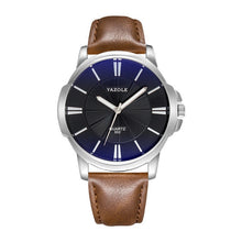 Load image into Gallery viewer, Mens Watches Top Brand Luxury Blue Glass Watch Men Watch Waterproof Leather Roman Men's Watch Male Clock Relojes Saat 2019 New