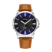 Load image into Gallery viewer, Mens Watches Top Brand Luxury Blue Glass Watch Men Watch Waterproof Leather Roman Men's Watch Male Clock Relojes Saat 2019 New