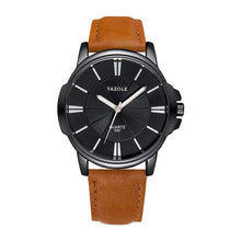 Load image into Gallery viewer, Mens Watches Top Brand Luxury Blue Glass Watch Men Watch Waterproof Leather Roman Men's Watch Male Clock Relojes Saat 2019 New