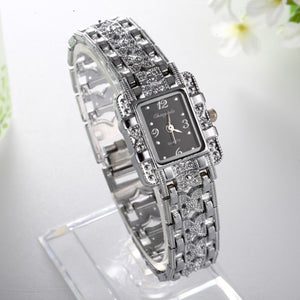 Luxury Brand Fashion Silver Special Style Watch Women's Watches Bracelet Watch Full Steel Watch Clock montre homme reloj mujer