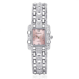 Luxury Brand Fashion Silver Special Style Watch Women's Watches Bracelet Watch Full Steel Watch Clock montre homme reloj mujer