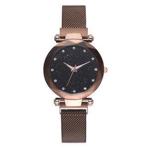 Luxury Women's Watches Starry Sky Rose Gold Magnetic Watch Women Watches Diamond Ladies Watch reloj mujer relogio feminino