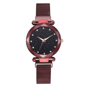 Luxury Women's Watches Starry Sky Rose Gold Magnetic Watch Women Watches Diamond Ladies Watch reloj mujer relogio feminino