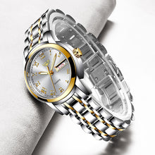 Load image into Gallery viewer, LIGE 2020 New Gold Watch Women Watches Ladies Creative Steel Women&#39;s Bracelet Watches Female Waterproof Clock Relogio Feminino
