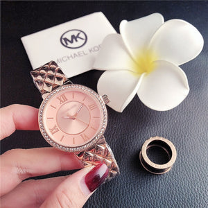 2020 New Diamond Gold Women's Watches Fashion Simple Ladies Watch Quartz Wrist Watch Women Stainless Steel Strap Female Clock