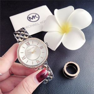 2020 New Diamond Gold Women's Watches Fashion Simple Ladies Watch Quartz Wrist Watch Women Stainless Steel Strap Female Clock