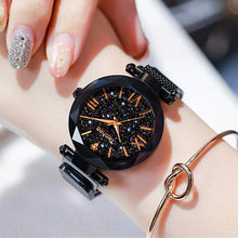 Load image into Gallery viewer, Watches women&#39;s luxury magnetic starry sky woman clock Quartz wristwatch fashion ladies wristwatch reloj mujer relogio feminino
