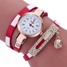 Load image into Gallery viewer, Top Brand Luxury Quartz Watch New Eye Gemstone women&#39;s watches PU Leather Bracelet Watch Casual Women Quartz Wrist Watch Clock 8
