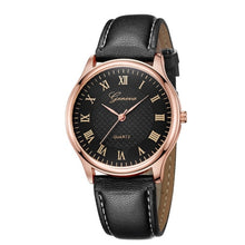 Load image into Gallery viewer, Modern Fashion Black Quartz Men Watches Tide Brand Leather Band Big Dial Men&#39;s Business Clock Drop Shipping Relojes Hombre
