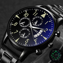 Load image into Gallery viewer, Quartz Wristwatch Luminous SOXY Men&#39;s Watches Classic Calendar Mens Business Steel Watch relogio masculino Popular saati hours
