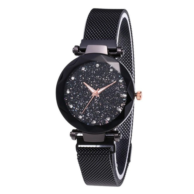 Fashion Watch Star Sky Watch Ladies Magnet Stone Milan Mesh Belt Women's Watch ladies watch watch women