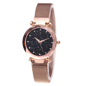 Fashion Watch Star Sky Watch Ladies Magnet Stone Milan Mesh Belt Women's Watch ladies watch watch women