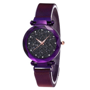 Fashion Watch Star Sky Watch Ladies Magnet Stone Milan Mesh Belt Women's Watch ladies watch watch women