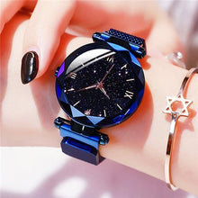 Load image into Gallery viewer, Women&#39;s Fashion Starry Sky Watches Magnet Buckle Mesh Belt Diamond Quartz Watch Women Dress Clock relogio feminino
