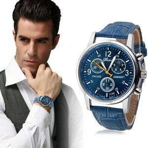 Fashion Casual Men's Watch Leather Band 3 Eyes Clock Hot Style Watches Men Quartz Wristwatch Gift relogio relojes hombre 2019