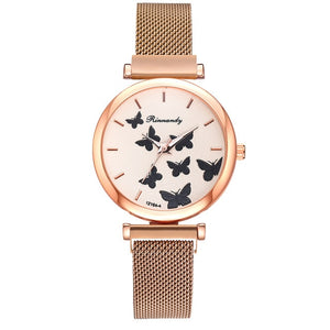 5PCS Watch With Bracelet Luxury Women's Wristwatch Fashion Bangle Ladies Dress Wrist Watch Elegante Clock Gift Relogio