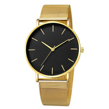 Load image into Gallery viewer, Free shipping men&#39;s and women&#39;s watch mesh stainless steel bracelet casual watch women&#39;s watch reloj mujer relogio feminino
