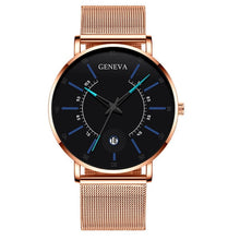 Load image into Gallery viewer, 2020 Fashion Men&#39;s Business Minimalist Watches Ultra Thin Stainless Steel Mesh Band Analog Quartz Watch Relogio Masculino reloj
