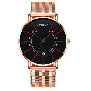 2020 Fashion Men's Business Minimalist Watches Ultra Thin Stainless Steel Mesh Band Analog Quartz Watch Relogio Masculino reloj