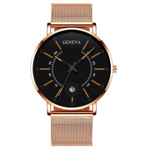 Load image into Gallery viewer, 2020 Fashion Men&#39;s Business Minimalist Watches Ultra Thin Stainless Steel Mesh Band Analog Quartz Watch Relogio Masculino reloj
