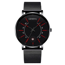 Load image into Gallery viewer, 2020 Fashion Men&#39;s Business Minimalist Watches Ultra Thin Stainless Steel Mesh Band Analog Quartz Watch Relogio Masculino reloj
