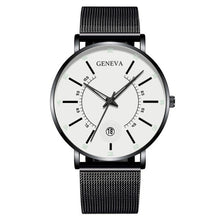 Load image into Gallery viewer, 2020 Fashion Men&#39;s Business Minimalist Watches Ultra Thin Stainless Steel Mesh Band Analog Quartz Watch Relogio Masculino reloj
