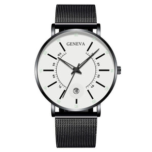 2020 Fashion Men's Business Minimalist Watches Ultra Thin Stainless Steel Mesh Band Analog Quartz Watch Relogio Masculino reloj