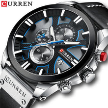 Load image into Gallery viewer, New CURREN Men Watches Fashion Quartz Wrist Watches Men&#39;s Military Waterproof Sports Watch Male Date Clock Relogio Masculino
