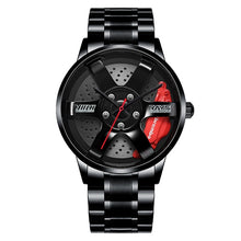 Load image into Gallery viewer, NEKTOM Men Wheel Watch Classic Fashion Waterproof Sport Watch Men&#39;s Quartz Mesh With Rim Hub Watch Run Quartz Men Quartz Watch
