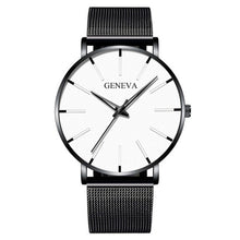 Load image into Gallery viewer, 2020 Minimalist Men&#39;s Fashion Ultra Thin Watches Simple Men Business Stainless Steel Mesh Belt Quartz Watch Relogio Masculino
