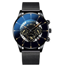 Load image into Gallery viewer, Men&#39;s Watch Reloj Hombre Relogio Masculino Stainless Steel Calendar Quartz Wristwatch Men Sports Watch Clock Geneva Clock hours
