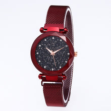 Load image into Gallery viewer, Reloj Mujer Luxury Starry Sky Women Watches Gold Magnetic Mesh Belt Band Watch Women&#39;s Fashion Dress Wristwatch Zegarek Damski
