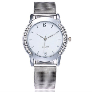 Relojes de lujo para Mujer, Reloj de cristal de acero de oro, Reloj de moda para Mujer, relojes para Mujer